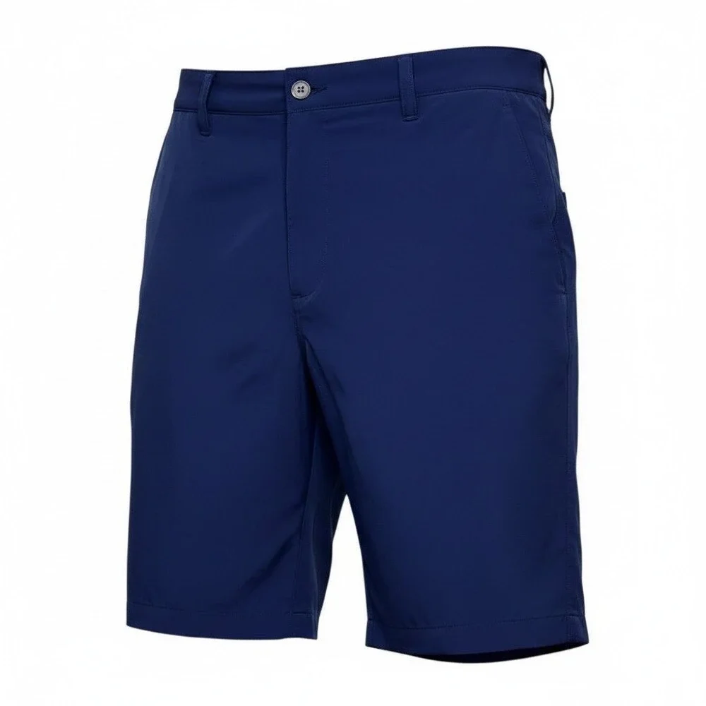 Polo Ralph Lauren Mens Navy Blue Performance Golf Shorts Size 36 Red Pony Logo
